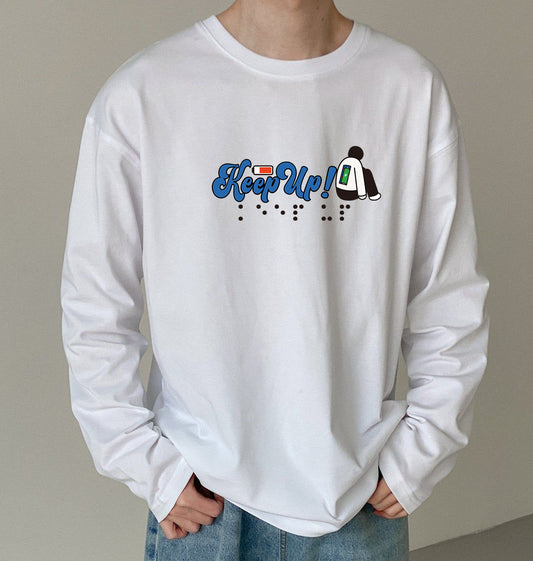 Keep Up Men's Long Sleeve T-shirt-B