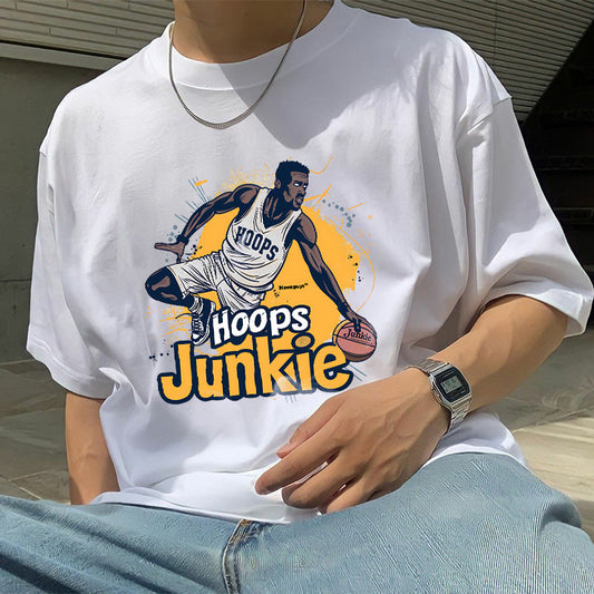 Sport Lover Basketball Player Men's Cotton T-Shirts Big & Tall