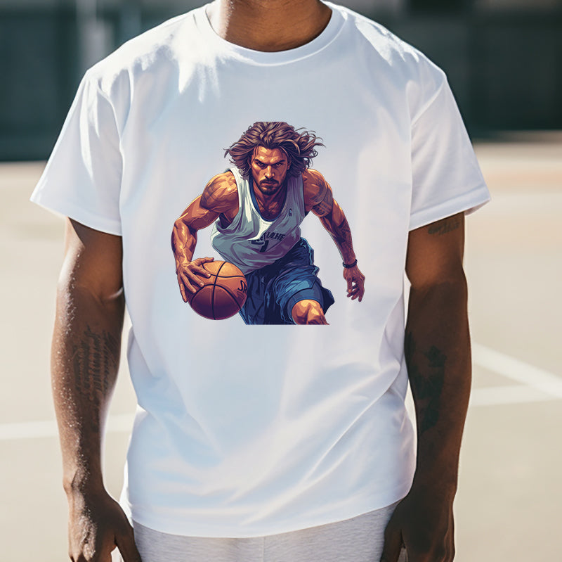Basketball Warrior Slam Dunk Player Men's T-Shirt Big & Tall
