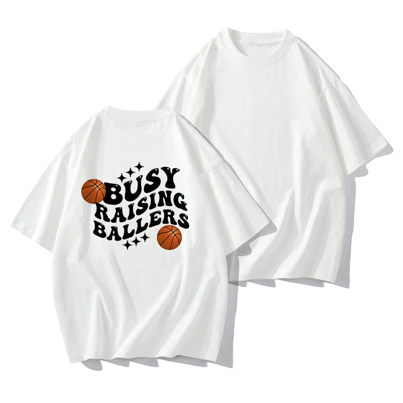 Basketball and Letter Print Men's Trendy T-shirt Big & Tall