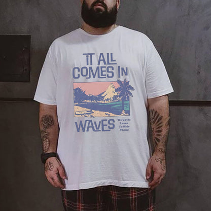 Life's Waves Philosophy Men's Surf Tee Big & Tall