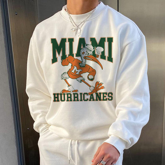 MIAMI HURRICANES Football Men's Crew Neck Sweatshirt