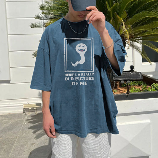 Men's Funny Ghost Graphics Casual T-Shirts