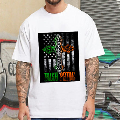 Irish Roots American Pride T-Shirt Big & Tall