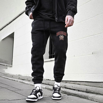 Michigan Men's Casual Streetwear Sweatpants