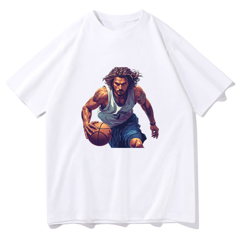 Basketball Warrior Slam Dunk Player Men's T-Shirt Big & Tall