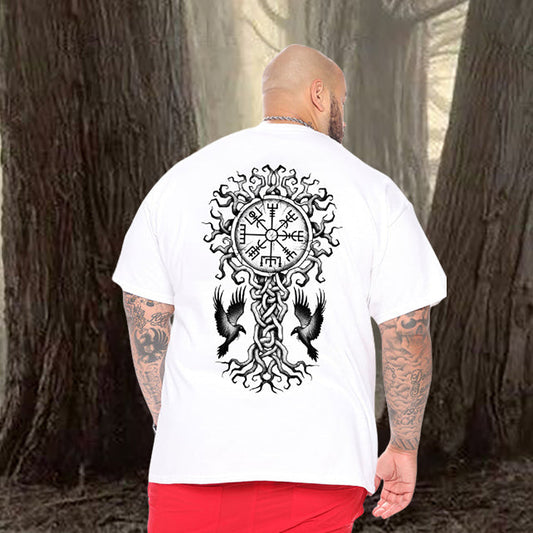 Retro Viking Runes Men's Graphic T-shirt Big and Tall