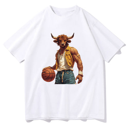 Muscle Bull Basketball Street Fashion Big & Tall Tee