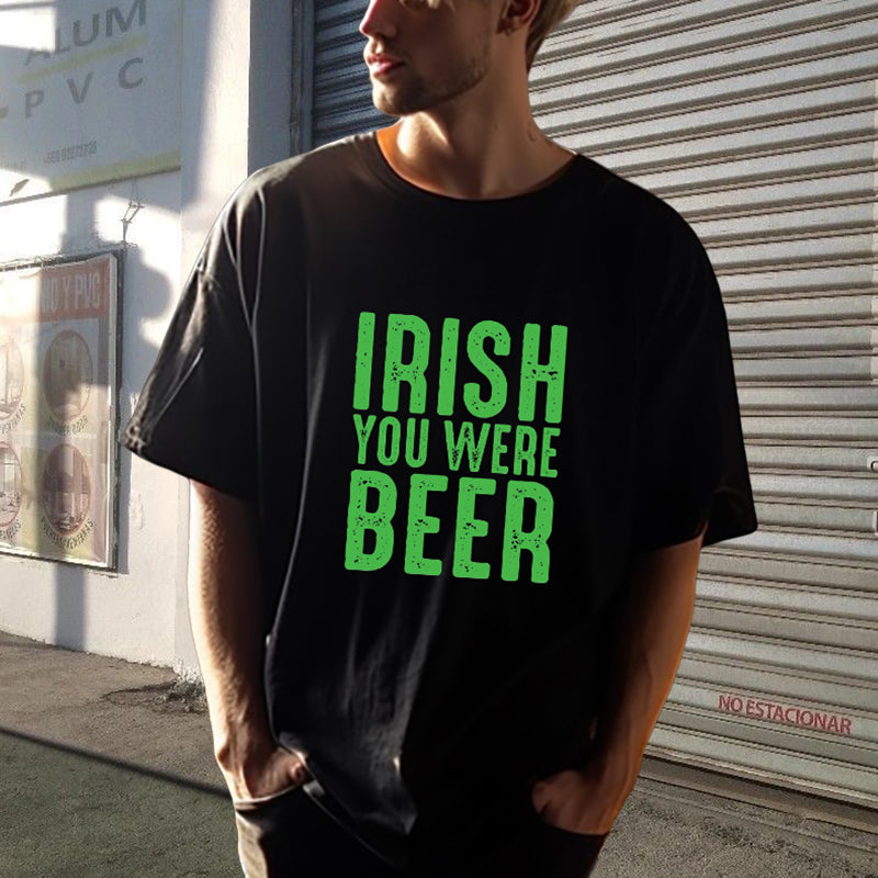 Beer Lover's Irish Wordplay Playful Pint T-Shirt Big & Tall