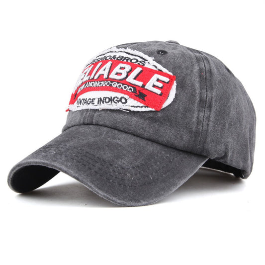 RELIABLE Embroidered Vintage Colorblock Cap Hat