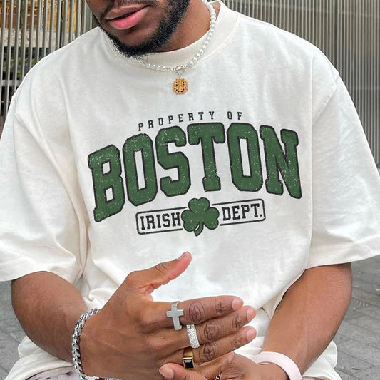 Boston Irish Pride Men's Short Sleeve T-shirt Big & Tall