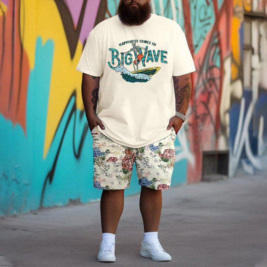 Men's Skeleton Surfer Endless Wave Tee Big & Tall