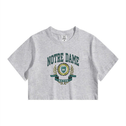 Notre Dame University Lady's Crop Tee
