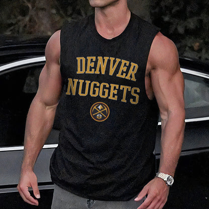 Denver Nuggets Basketball Men's Streetwear Tank Top-C