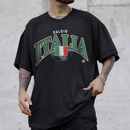 Calcio Italia Men's Loose Fit T-Shirts Big & Tall