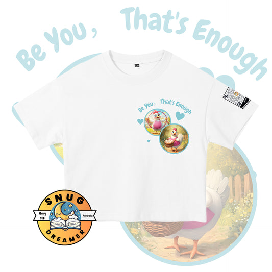 The Hen Print Kids' Storytime T-Shirt with QR Code