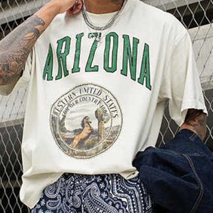 Arizona Graphic Print Men's T-Shirt Big & Tall