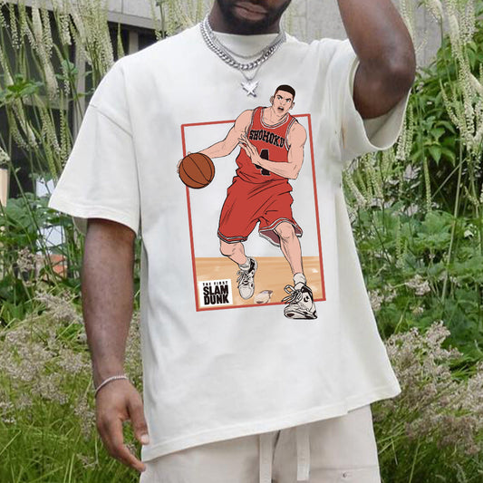 Men's Slam Dunk Anime Basketball Heroes Fan T-shirt Big & Tall