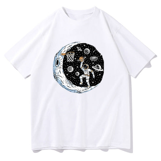 Galactic Basketball Space Astronaut Big & Tall Tee