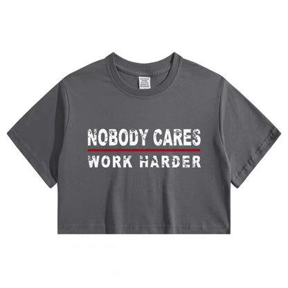 Lady's Inspirational Quotes Crop Tee
