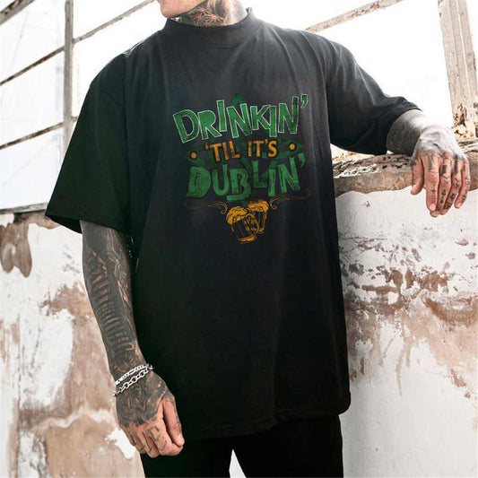 Dublin Nights and Boozy Delights Irish Pride Men's T-shirt