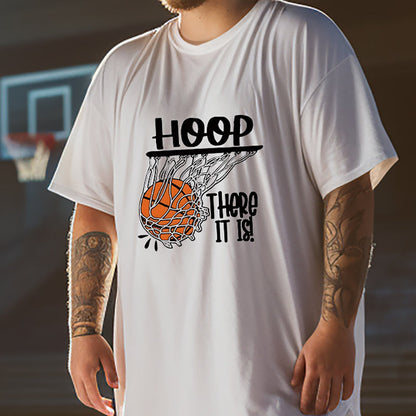 Hoop Dreams Basketball Print Men's Short Sleeve T-Shirt Big & Tall