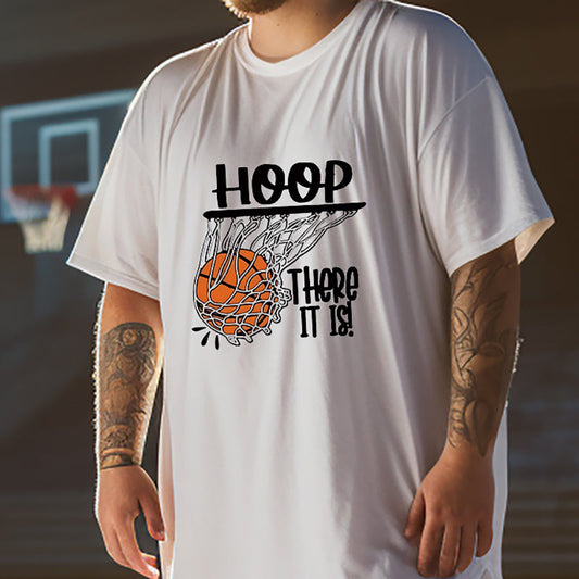 Hoop Dreams Basketball Print Men's Short Sleeve T-Shirt Big & Tall