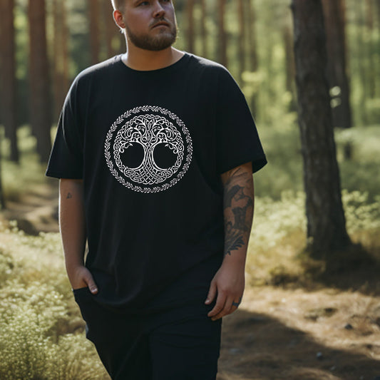 Life of Tree Yggdrasil Norse Mythology Men's Tee Big & Tall