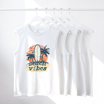 Beach Vibes Surf Lovers Men's Fashion Tank Top