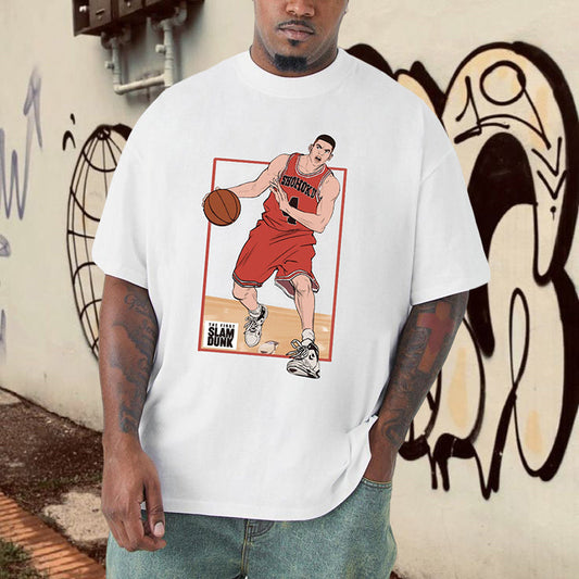 Men's Slam Dunk Anime Basketball Heroes Fan T-shirt Big & Tall