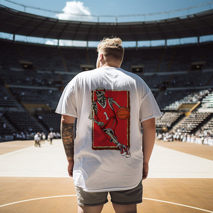Slam Dunk Skeleton Shirt Sports Enthusiast Tee Big & Tall
