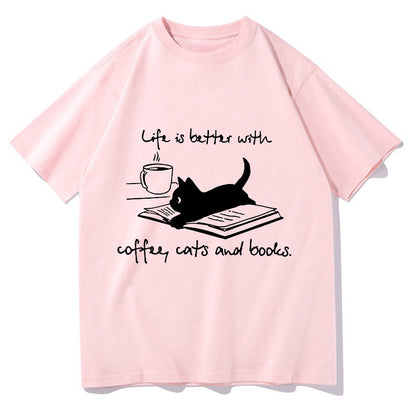 Life's Better With Cat Women's Short Sleeve Tee
