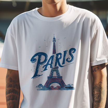 Paris Eiffel Tower Men's Short Sleeve T-shirt