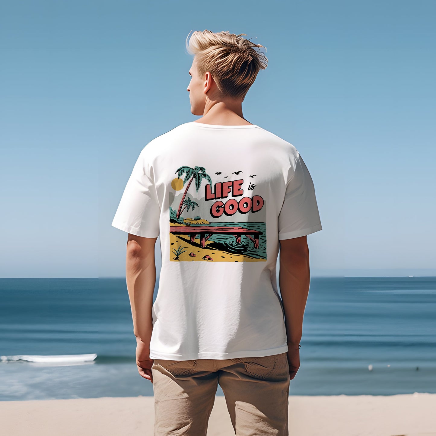 Life is Good Men's Cotton T-shirt 230g Big & Tall