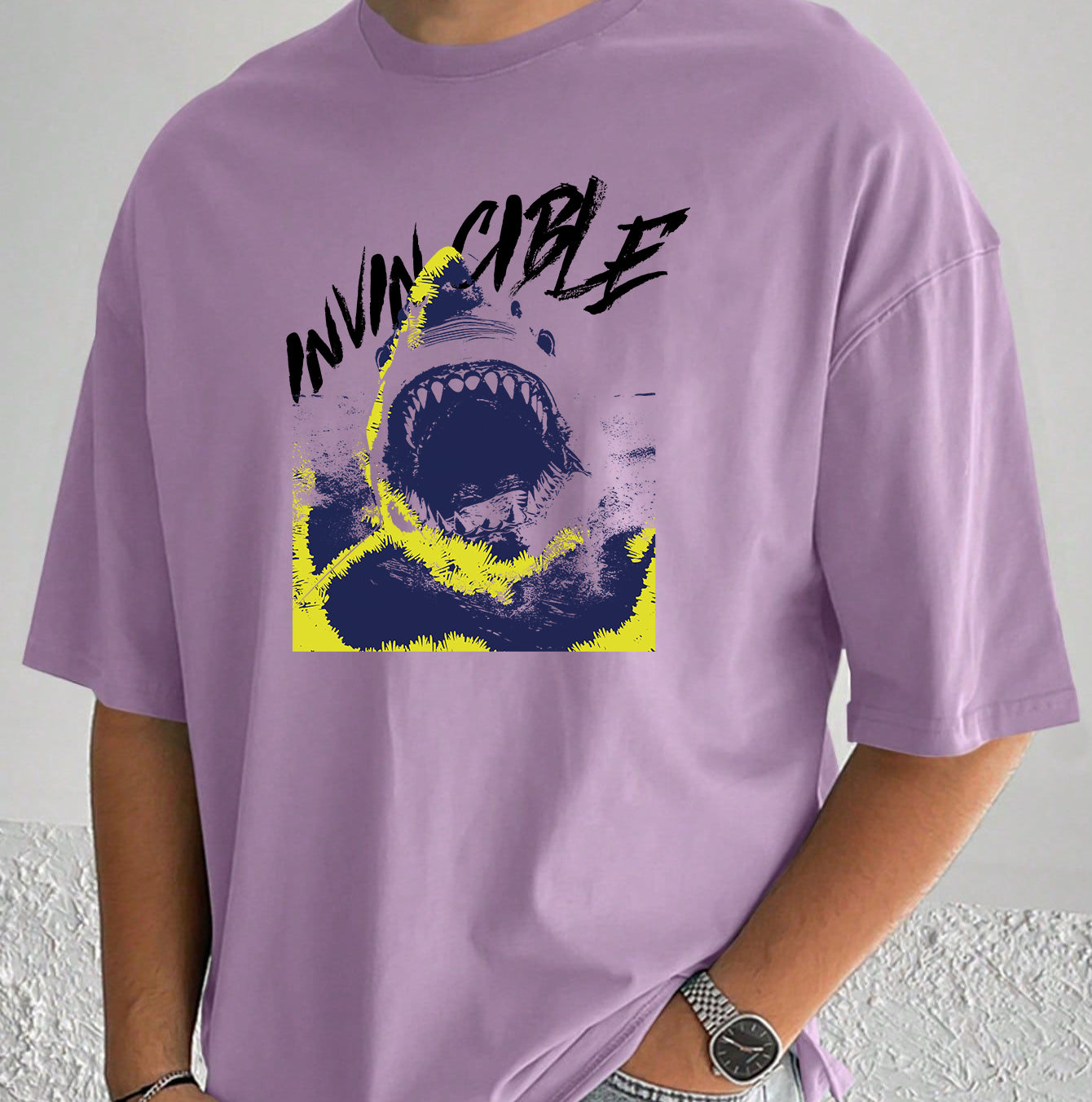 Shark Graphics Casual Men’s T-shirts