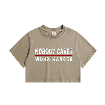 Lady's Inspirational Quotes Crop Tee
