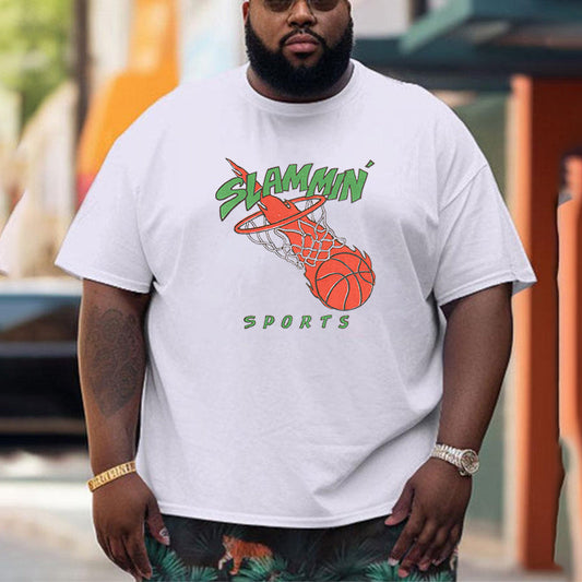Slammin Men's Basketball Sports T-Shirts Big & Tall