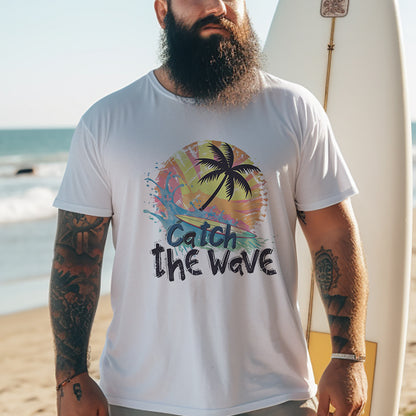 Catch the Wave Ocean Vibes Men's Oversized T-shirt