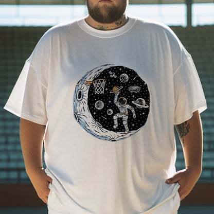 Galactic Basketball Space Astronaut Big & Tall Tee