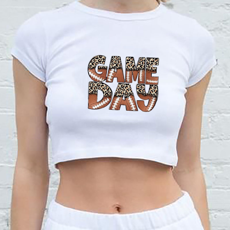 Game Day Football Lovers Women's Crop Tee