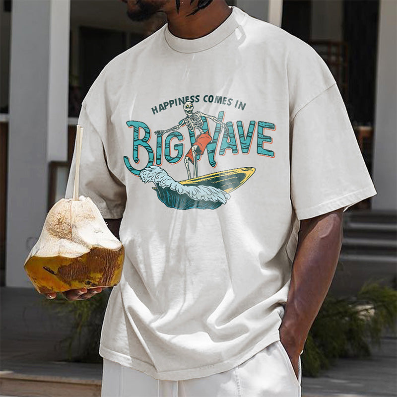 Men's Skeleton Surfer Endless Wave Tee Big & Tall