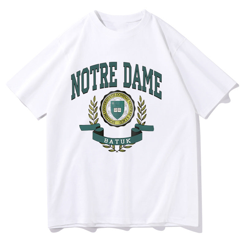 Notre Dame University Crest Men's Cotton T-Shirts