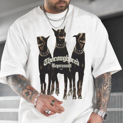 Doberman Print Men's Pets Lovers T-Shirt