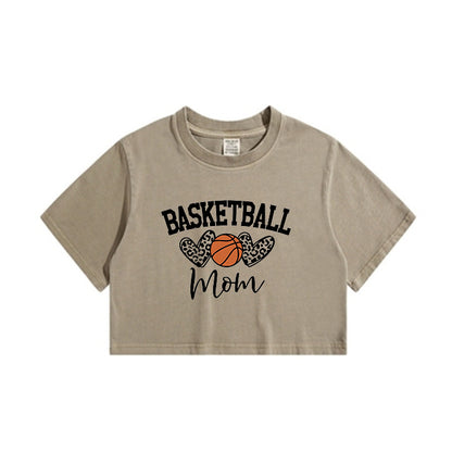 Basketball Mom Lady's Crop Tee