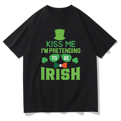 Kissable Shamrock Luck of the Irish Kiss Tee