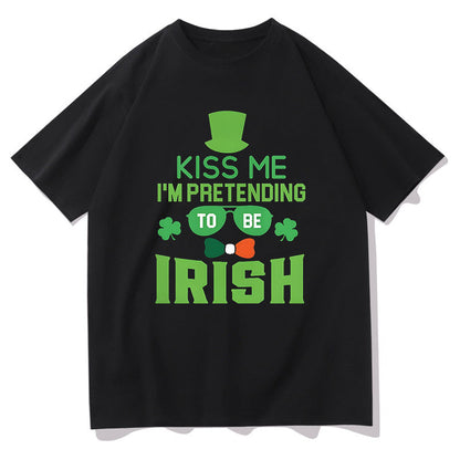 Kissable Shamrock Luck of the Irish Kiss Tee Big & Tall