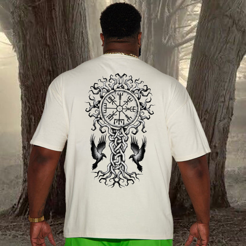 Retro Viking Runes Men's Graphic T-shirt Big and Tall