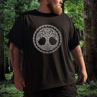 Life of Tree Yggdrasil Norse Mythology Men's Tee Big & Tall