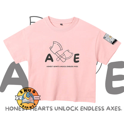 Tommy and His Axe QR Code Storytelling Tee - Honest Hero Tee for Boys & Girls