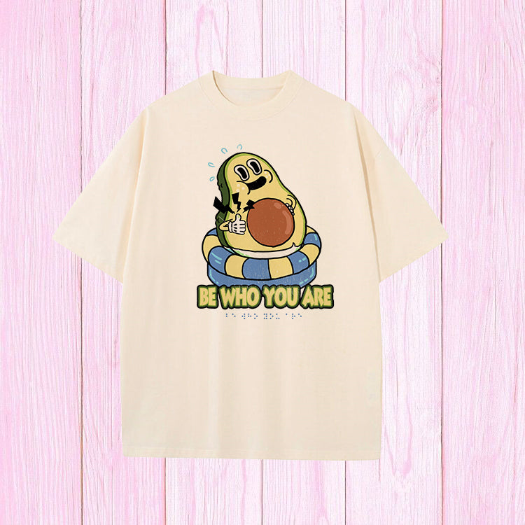 Trendy Avocado and Hula Hoop Tee